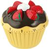 Fackelmann Sveglia a orario breve Zenker, diametro 70 mm, sveglia da cucina in plastica robusta, timer breve con grazioso design a cupcake, timer regolabile fino a 60 minuti, colore: motivo cupcake