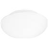 Eglo Lampada da soffitto Ella, Ø 35 cm, lampada da parete a 2 fiamme, lampada da soffitto in acciaio e vetro bianco opalino satinato, lampada per soggiorno, cucina, ufficio, corridoio, attacco E27