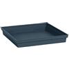 EDA - Sottovaso quadrato Toscana 40 cm - per vaso di fiori quadrato Toscana 50 cm - 40 x 40 x 5,9 cm - Blu Jean