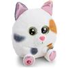 NICI GLUBSCHIS Calli Malli, morbido cucciolo di gatto calico in peluche, da coccolare e con cui giocare, per bambini e adulti, fantastica idea regalo, 13 cm, bianco - 63049