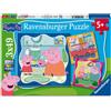 PEPPA PIG, RAVENSBURGER Ravensburger - peppa pig 3 x 49 pezzi, bambini 5 anni