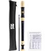 Mad About Rec05 Flauto Dolce Soprano con Custodia, Scovolino per Pulizia e Tabella per Diteggiatura, Nero e Avorio