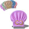 Stock Líder Asciugamano in microfibra per capelli, asciugamano per asciugare i capelli, asciugatura, veloce, assorbente, capelli bagnati, leggeri, morbidi, turbanti, capelli, anti-crespo, regolabile