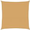 vidaXL Vela Parasole 160 g/m² Quadrata Sabbia 7x7 m in HDPE