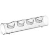 Varotto Portacandele TLigth 4 fuochi - Vetro trasparente H 6,5 D 30 cm