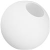 CIYODO Paralume in Vetro Bianco Opaco Rotondo Sferico per Lampada da Soffitto, Decorativo e Diffusore di Luce, per Soggiorno e Camera