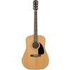 Fender FA-115 Dreadnought Set Chitarra Acustica, Tastiera in Noce, con Custodia Trasportabile per Chitarra, Cinghia, Mediatori, Corde, Lezioni Online, Naturale