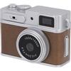 GOWENIC Videocamera Digitale Portachiavi, 1080P FHD 3MP, Minuscola Videocamera Tascabile con Schermo da 0,96 Pollici, Grandangolo a 130°, Luce LED, Trasferimento OTG (BROWN)