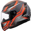 LS2, Casco Moto Integrale RAPID II FLITZ Matt Orange Grey, 3XL