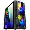 SPIRIT OF GAMER - GHOST 5 - ATX/Matx Gamer PC Case - 2 LED RGB Ventilatori Indirizzabili 200mm: 60 Modalità - Facciata Di Gioco Della Torre Dell'ufficio E Parete Di Vetro - MSI Mystic/ASROCK