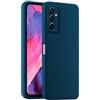 HULLIN Custodia per Telefono in Silicone Colorato, Adatta per Samsung Galaxy M23 5G (6.6) - Blu zaffiro