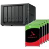 Synology Discstation NAS DS1525+ 20TB Bundle Seagate (5X 4TB Ironwolf) serie 5 Bay Plus con Ryzen R1600, 8 GB Ram