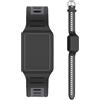 GIOPUEY Cinturini Compatibile con Amazfit Helio Strap, Morbido TPU Cinturino [Design a Colori di Giunzione] - Black/Grey