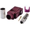 Elecbee Connettore cavo Fakra D Female Crimp RG58 LMR-195 RG400 RG142