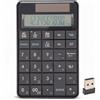 Annadue Tastiera Numerica Wireless 2 in 1, Calcolatrice Portatile con 29 Tasti 2.4G e Ricevitore USB, per Contabilità Finanziaria su Computer Portatile e Desktop