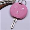 mt key Coperchio di protezione in silicone rosa per chiavi auto compatibili con Smart 450 Fortwo