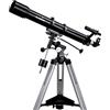 Sky-Watcher Evostar-90 EQ-2 Telescopio con Lenti, Nero, estensibile in altezza da 71 cm fino a 121 cm