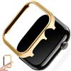 MDJYMYZ Oro Cover per Apple Watch Serie SE 44MM Custodia per Uomo Donna, Alluminio Custodia Rigida Protezione Totale Antigraffio Ultrasottil Bumper Case per iWatch Serie SE 2 Serie 6/5/4 44MM Metallo Paraurti