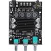 CCYLEZ Scheda Amplificatore Bluetooth, 2x100 W CC 12‑24 V, Scheda Amplificatore Stereo a Doppio Canale, Ingresso BT 5.0 e AUX da 3,5 Mm, Modulo Amplificatore di Potenza Audio per