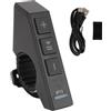 ZenithAur Telecomando da volante ZenithAur con Bluetooth 5.0, portata 10-15 m, riproduzione multimediale e risposta alle chiamate, telecomando multimediale Bluetooth compatibile con