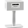 sonoro HiFi Bianco - Sistema musicale stereo HiFi a 3 vie di fascia alta con Bluetooth, ingresso digitale ottico, radio FM/DAB/DAB+, CD, meditazione e rilassamento preinstallati