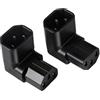 Tacitmeet 2 spine angolate per dispositivi a freddo, da C14 a C13, cavo per dispositivi a freddo, 3 pin, 250 V, 10 A, per PDU, UPS, computer e HDTV