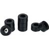 CALLARON 8 Pezzi Cuscinetti per Altoparlanti in Gomma Nera 38x20 Mm, Piedini Isolanti Antivibrazione per Diffusori Audio, Tappetini Protettivi Punte Casse Acustiche, Accessori