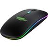 Mach Power Mouse Wireless 2.4GHz Ricaricabile con Bluetooth, Doppia Connessione USB/Bluetooth, Ergonomico, 1600 DPI, Plug & Play (IT-WMBK-012)