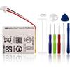 SwarKing Batteria di ricambio 702428, compatibile con WF-1000XM4 702428, custodia di ricarica con strumenti