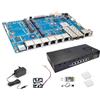 WayPonDEV Banana Pi BPI R4 Pro WiFi 7 Router OpenWrt, MT7988A CPU 4/8GB DDR4 RAM 4X 2.5G Ethernet 2X 10G porte in fibra ottica Supporta 4G/5G per Smart Home Gateway Internet Router (KIT2,8GB RAM)