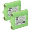 vhbw 2x batteria compatibile con Audioline PMR Easy 012 radio (600mAh, 4,8V, NiMH)