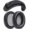 Voarmaks Kit di cuscinetti di ricambio Lagoon Click-on, compatibili con cuffie Beyerdynamic Lagoon ANC, pelle proteica e memory foam a rimbalzo lento per un comfort premium (nero)