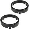 tomzz Audio 2834-004 Anelli per altoparlanti staffe adattatore compatibile con Mercedes Classe E W124 120mm mensola posteriore per altoparlanti DIN 120mm