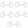 Sxhlseller Auricolari di Ricambio per Walkie-Talkie, in Morbido Silicone, Kit a Spirale, 5 Coppie