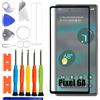 ERYNK Set di ricambio per Google Pixel 6A GX7AS, GB62Z, G1AZG display in vetro frontale [con adesivo OCA] [display LCD Screen] [6,1 pollici] con set di attrezzi