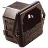 Life Electronics CONNETTORE MASCHIO VDE DA PANNELLO CON PORTAFUSIBILE