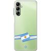 ms móvil shop Movilshop Custodia per [ Samsung Galaxy A14 LTE / 5G ] Bandiera Paesi [ Bandiera Argentina] in silicone flessibile trasparente Custodia Case Cover Gel per Smartphone.