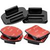 Stalora 6 supporti adesivi per fotocamera d'azione, supporti curvi e dritti con cuscinetti adesivi ad alte prestazioni per GoPro Hero, DJI Osmo Action, Insta360, supporto per casco per sport all'aria