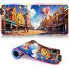 CHTXD XL - Tappetino per mouse da gioco esteso del vecchio Giappone RGB per computer XL (80 x 30 x 0,3 cm), grande tappetino per mouse da gioco con bordi cuciti, 9 colori statici e 3 dinamici