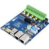 Waveshare ETH RS485 Scheda di Base per Raspberry Pi Compute Module 4 CM4 Dual ETH Quad RS485 Scheda di Espansione, Integrata Gigabit Ethernet/100M Ethernet/4CH Isolata RS485/CSI/USB2.0/HDMI/FAN/Micro SD ecc.