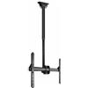 TOOQ LPCE1170TSLI-B - Supporto da soffitto estensibile, inclinabile e ruotabile per schermi da 37 a 70, rotazione a 360°, peso fino a 50 Kg, VESA fino a 600x400, Nero