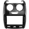KMAGE Mascherina per autoradio Cornice per cruscotto 2 DIN da 9 pollici per autoradio DVD GPS MP5 per RENAULT per Duster 2014-2018 KMAGE