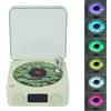 Jectse Altoparlante Bluetooth retrò, Altoparlante Bluetooth a Onde 3 in 1 + Macchina Sonora con Rumore Bianco + Luce Notturna, Mini Altoparlante da Tavolo Stile Giradischi Vintage per