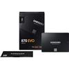 Samsung Ssd Hard Disk 2,5" Interno Samsung SSD 870 EVO 1TB 1000GB Pc Notebook MZ-77E1T0B