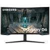 Samsung Odyssey G6 32" QHD Curved Gaming Monitor 2560x1440 HDMI DisplayPort VESA