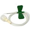 ICU MEDICAL ITALIA Srl AGO BUTTERFLY STANDARD WINGED SET GAUGE 21 0,8X19 MM CON ALETTE GUIDA CANNULA DI RACCORDO VOLUME 0,44 ML VERDE