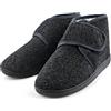 TIESTRA Pantofole per Donna Uomo Invernali Pantofole da Casa in Memory Foam Pantofole Casa Morbida Autunno Inverno, Calde Leggere Morbide Comode e Antiscivolo, Nero Uomo Taglia 44 EU