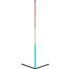 Reality Leuchten Reality LED Lampada da terra Level R45721102, metallo nero opaco, con LED RGB 10 watt, telecomando, illuminazione dinamica, controllo del suono