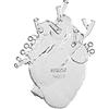 SELETTI LOVE IN BLOOM GLASS HEART VASE
