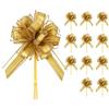 Plipdhy 12 Pezzi 17CM Fiocchi Regalo Grandi,Dorati Archi da Regalo Fiocchi,Coccarde per Pacchi Regalo,Decorazioni per Matrimoni,Compleanni,Confezioni Regalo,Sacchetti di Zucchero,Imballaggio
